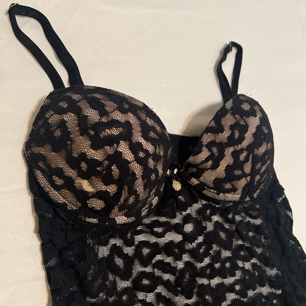 Black lace lingerie